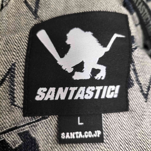 サンタスティック SANTASTIC S.STAR DENIM ZIP HOODIE Sスター デニム ジップ フーディー メンズ JPN:L